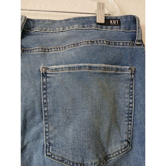 Kut From the Kloth Women’s Naomi High Rise Fab Ab Crop Straight leg 20W Plus - Picture 7 of 16